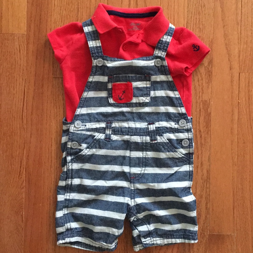 Little Me overall set